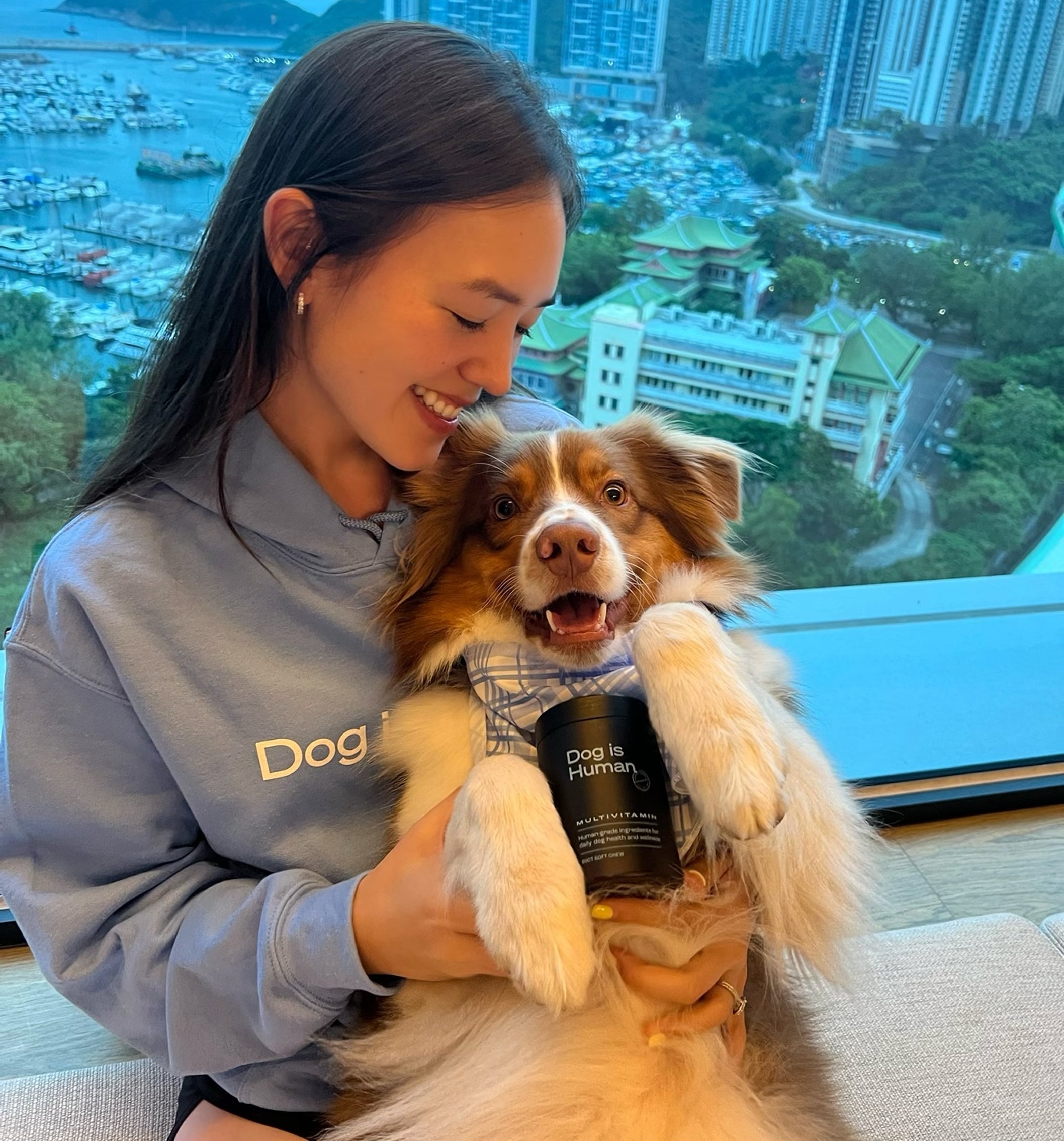 Wishbone Blue Hoodie